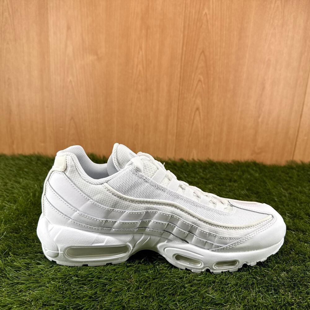 Nike Air Max 95 Essential White Grey Fog Sneakers CT1268-100 Men’s Size 10 - Picture 7 of 7